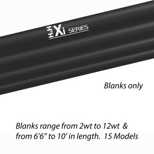 H&H 2024 "Xi" 4-piece, High-Performance Fly Rod Blanks - Black
