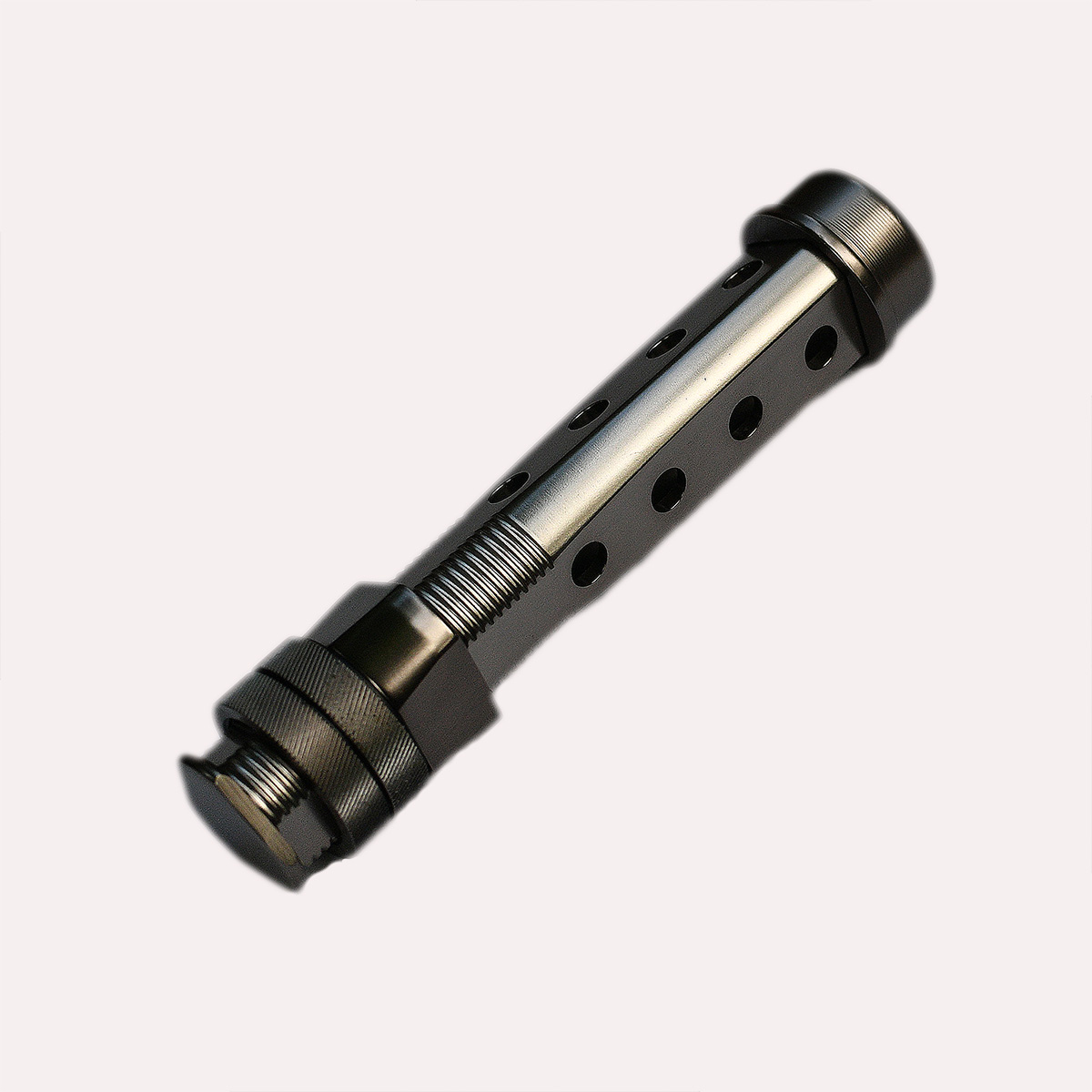 Double Nutted Triangle Reel Seat - Gun Smoke